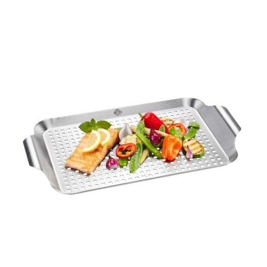 plat à griller pour barbecue 43 x 25 cm - bbq - gefu