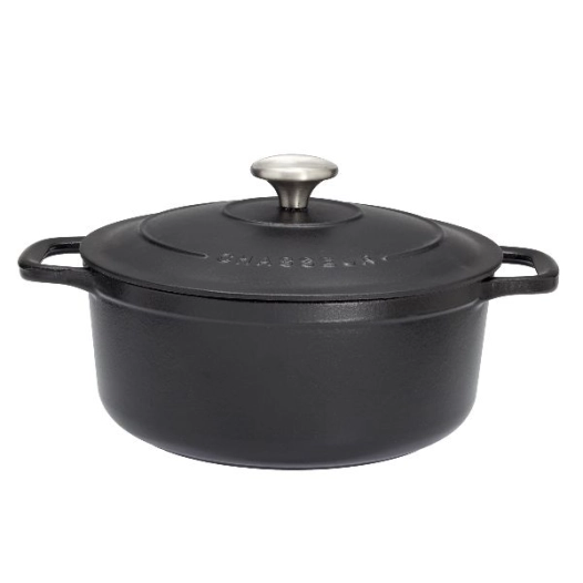 cocotte en fonte ronde 26 cm noire - sublime - chasseur