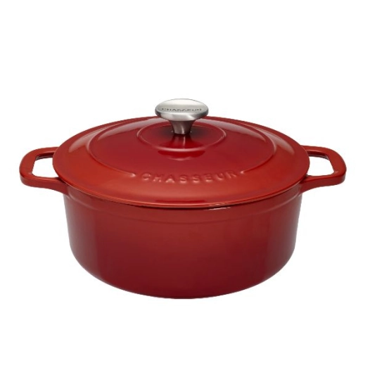 cocotte en fonte ronde 24 cm rubis - sublime - chasseur
