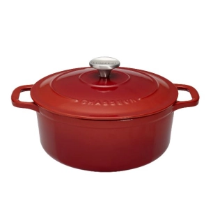 cocotte en fonte ronde 26 cm rubis - sublime - chasseur