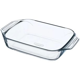 plat à four rectangulaire 22 x 13 cm / 0.7 l - let's share ! - pyrex