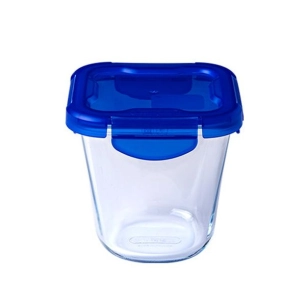 boîte carrée haute 12 x 12 cm / 0,8 l - cook & go - pyrex