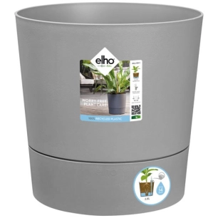 pot greensense aqua care rond 30cm ciment clair - elho