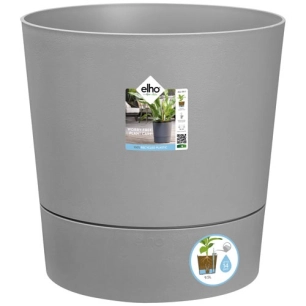 pot greensense aqua care rond 43cm ciment clair - elho