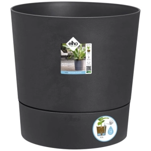 pot greensense aqua care rond 43cm gris charbon - elho