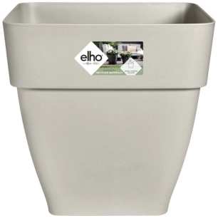 pot vibia campana carré 37cm blanc soie - elho