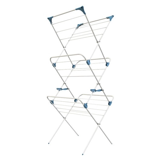 séchoir extensible 15 mètres blanc - concertina - minky