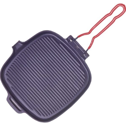 grill carré 25 cm en fonte - invicta