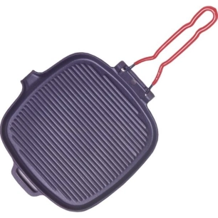 grill carré 25 cm en fonte - invicta