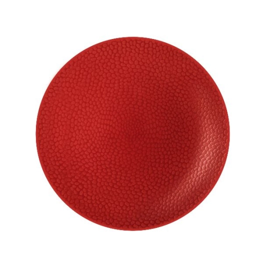 6 assiette à dessert 20 cm rouge - stone - medard de noblat