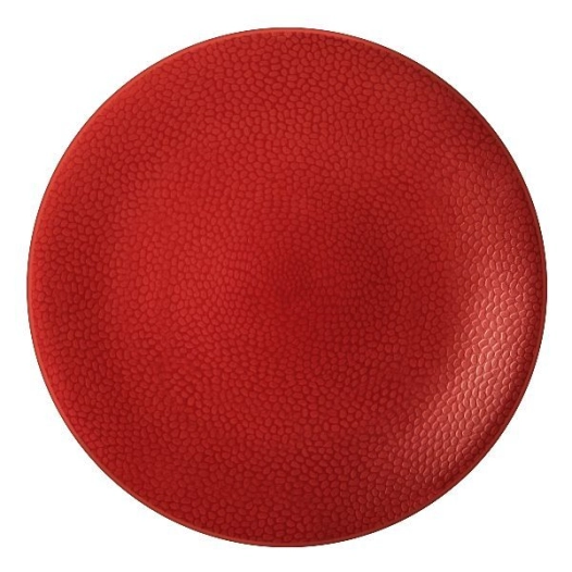 6 assiette plate 27 cm rouge - stone - medard de noblat