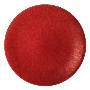 6 assiette plate 27 cm rouge - stone - medard de noblat