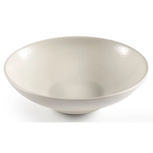 6 assiette à salade et à pâtes 19 cm ivoire - stone - medard de noblat