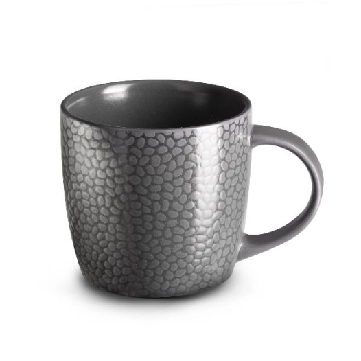 6 tasse à café ou thé 28 cl gris - stone - medard de noblat