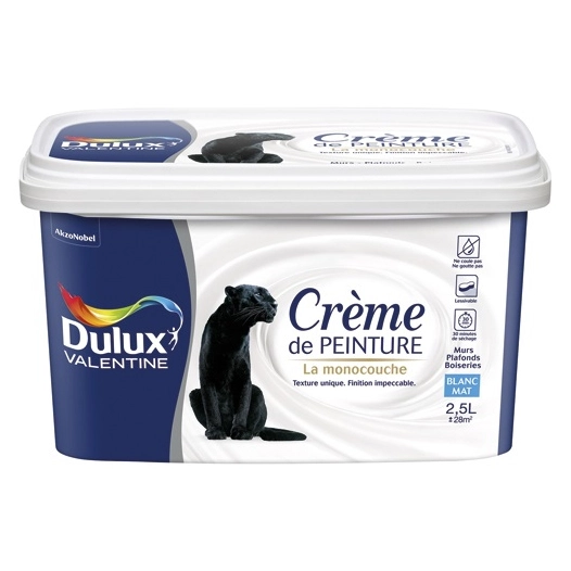 valentine crème de peinture mat 2.5l - dulux valentine