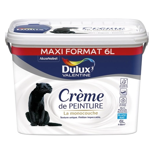 valentine crème de peinture mat 6l - dulux valentine