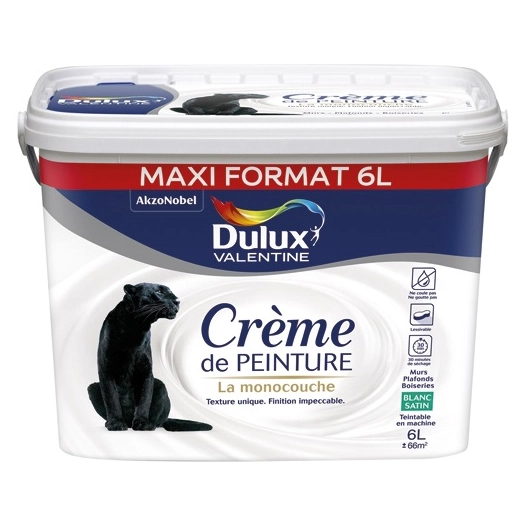 valentine crème de peinture satin 6l - dulux valentine