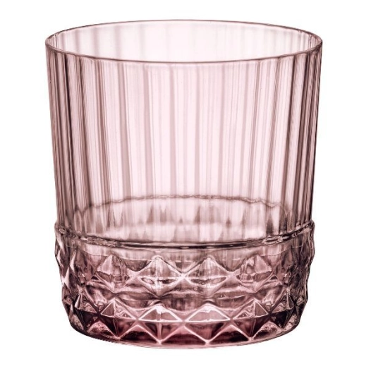 lot 6 gobelets bas 38 cl lilas rose - america's 20 - bormioli