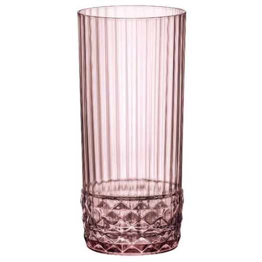 lot 6 gobelets hauts 49 cl lilas rose - america's 20 - bormioli