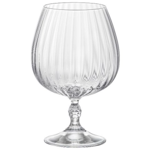 lot 6 verres à cognac 65 cl - america's 20 - bormioli