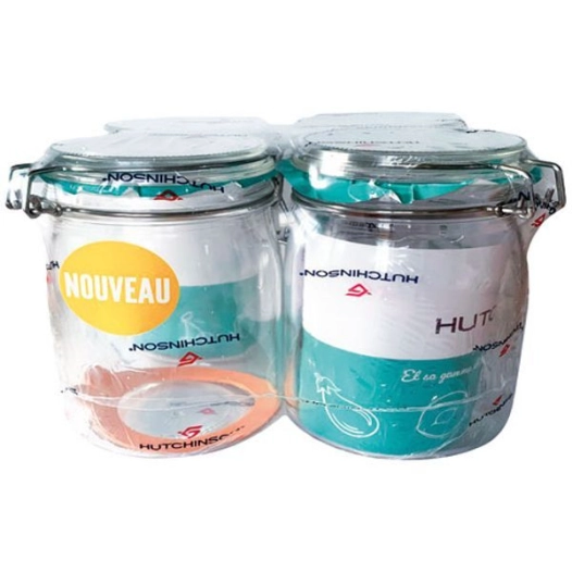 lot 4 bocaux 1 l - hutchinson