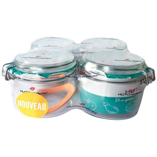 lot 4 bocaux 0.5 l - hutchinson
