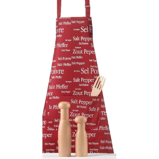 tablier - sel & poivre rouge - winkler