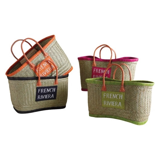 sac jonc french riviera 50x23x27 coloris assortis - aubry gaspard