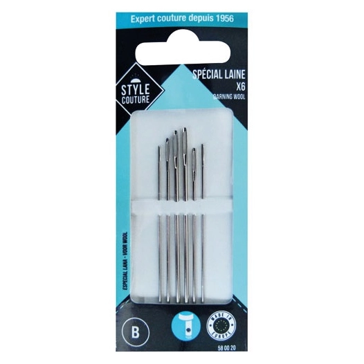 aiguille à repriser la laine x6 - style couture