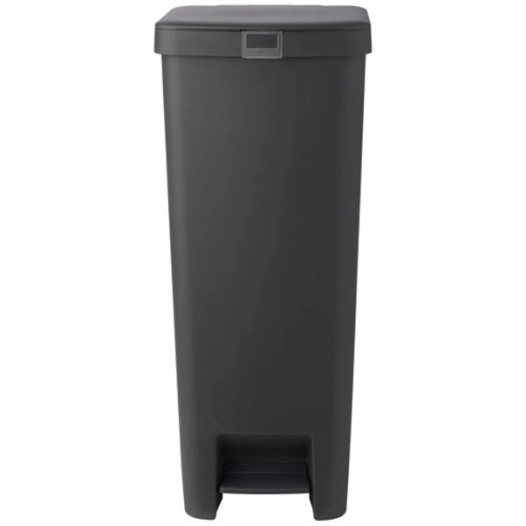 poubelle à pédale 40 l dark grey - step up - brabantia