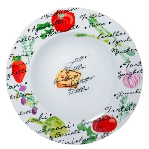 6 assiette à pâtes 27 cm - tutti pasta - cosy & trendy