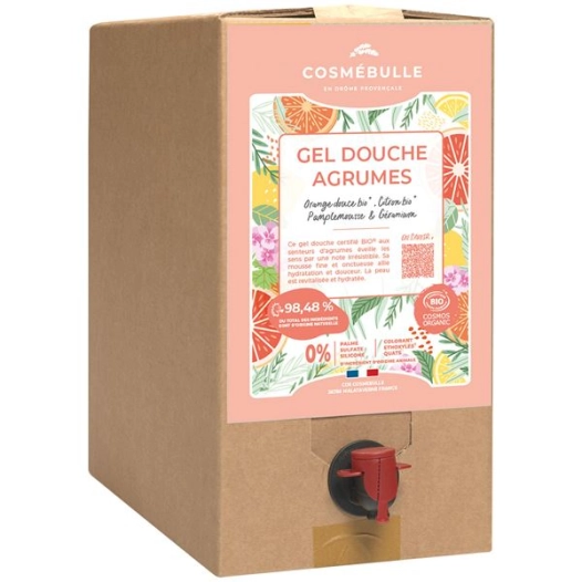 gel douche agrumes 10kg - cosmebulle