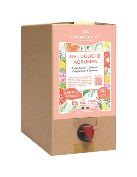 Gel Douche Agrumes 10kg Format économique, parfum énergisant - COSMEBULLE