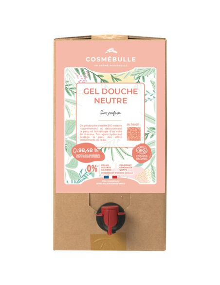 Gel Douche Neutre 10kg Hypoallergénique, grand format professionnel - COSMEBULLE