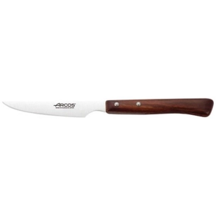 couteau à steak lame lisse 11 cm - bois brun - arcos
