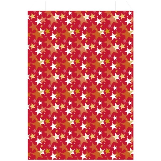 sachet cadeau étoile 186x35cm - les couleurs de l'emballage
