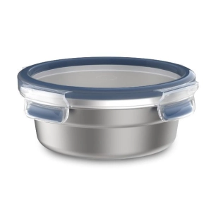 boîte ronde 0.7 l - clip & close inox - emsa
