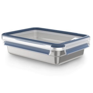 boîte rectangulaire 1.2 l - clip & close inox - emsa