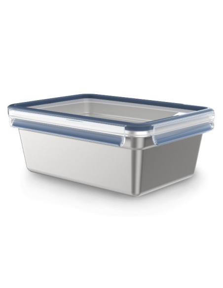 Boîte Clip & Close Inox 3L Conservation alimentaire hermétique et durable - EMSA