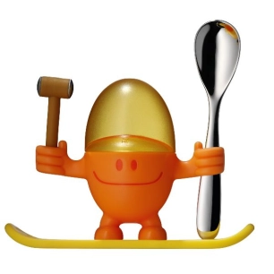 set coquetier jaune & orange - mc egg - wmf