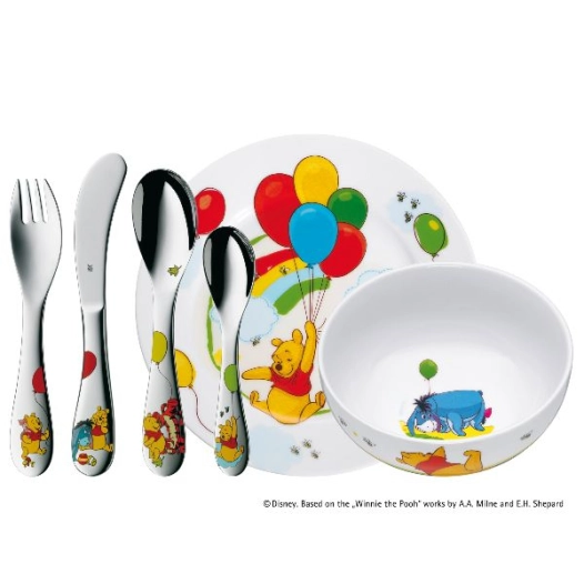 set vaisselle enfant 6 pièces - winnie l'ourson - wmf
