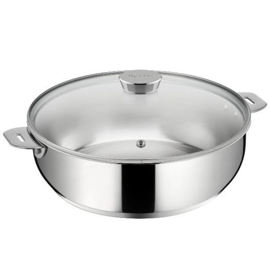 sauteuse 26 cm inox + couvercle - salvaspazio - lagostina