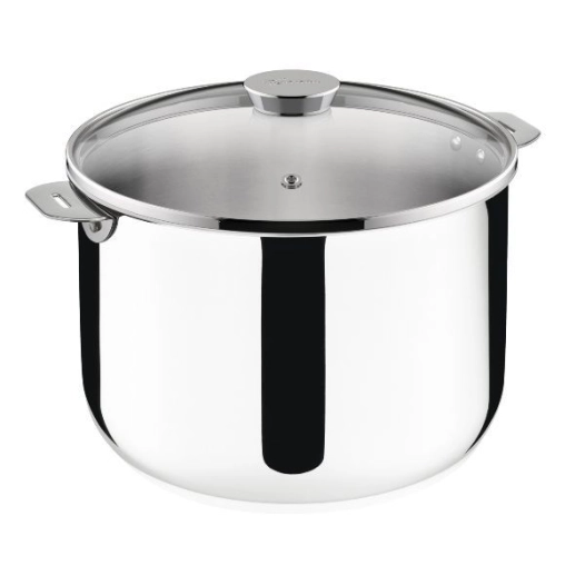 marmite inox 24 cm + couvercle - salvaspazio+ - lagostina