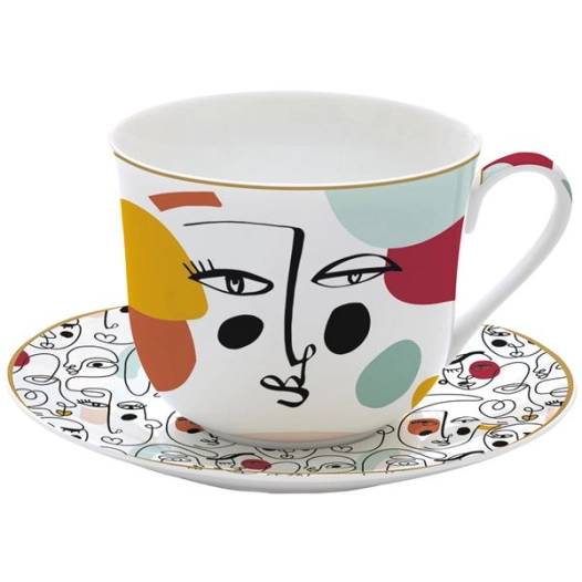 coffret tasse déjeuner 40 cl - modernism - easy life