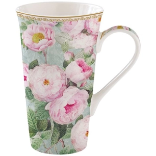 coffret mug géant 60 cl - roses in bloom - easy life