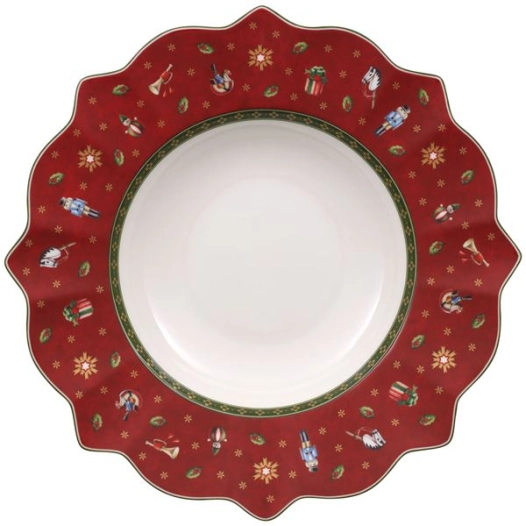 Assiette creuse rouge 26 cm - toy's delight - villeroy et boch