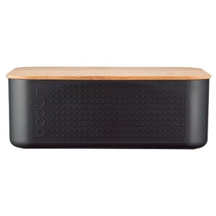 boîte à pain 29 x 19 x 11 cm noire - bistro - bodum