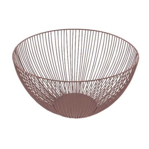 corbeille à fruits 25 cm vieux rose - wire - point virgule