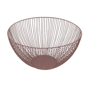 corbeille à fruits 25 cm vieux rose - wire - point virgule
