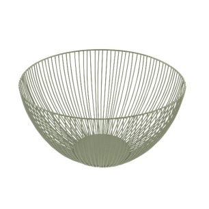 corbeille à fruits 25 cm vert sauge - wire - point virgule